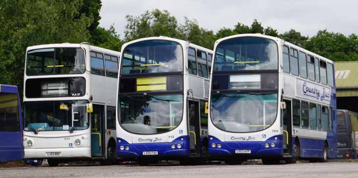 Country Bus Volvo B7TL Alexander ALX400 111 and Wright 112 & 109